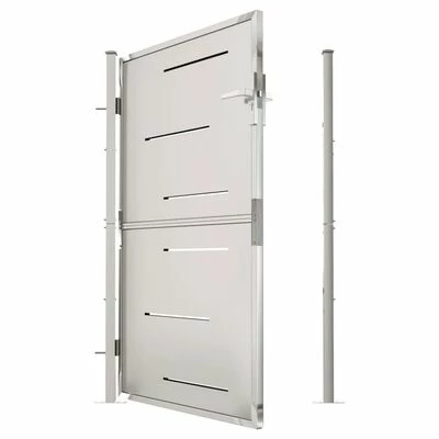 VidaXL Portail de jardin 100x150 cm Acier inoxydable – Image 5