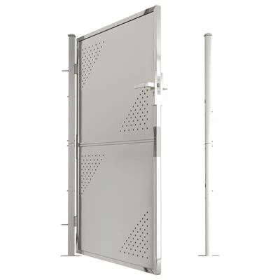 VidaXL Portail de jardin 100x150 cm Acier inoxydable – Image 5