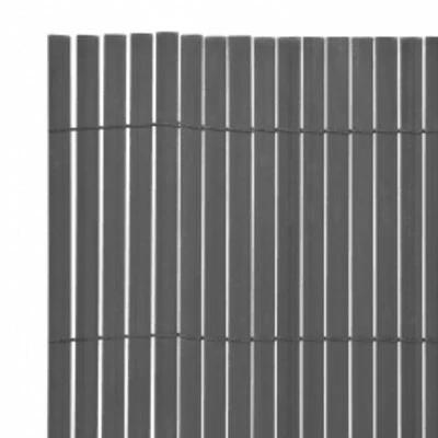 VidaXL Clôture de jardin double face 110x400 cm Gris – Image 5