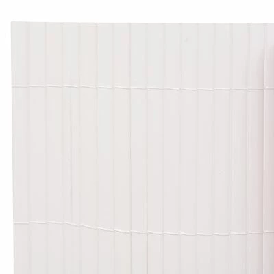 VidaXL Clôture de jardin double face 110x500 cm Blanc – Image 5