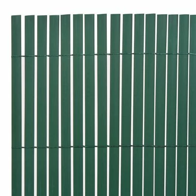 VidaXL Clôture de jardin double face 110x500 cm Vert – Image 5