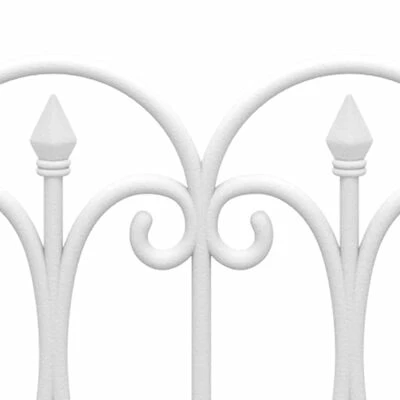 VidaXL Bordures de pelouse 17 pcs Blanc 10 m PP – Image 5