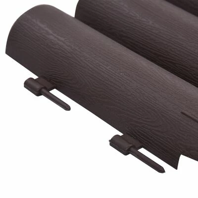 VidaXL Bordures de pelouse 36 pcs Marron 10 m PP – Image 5