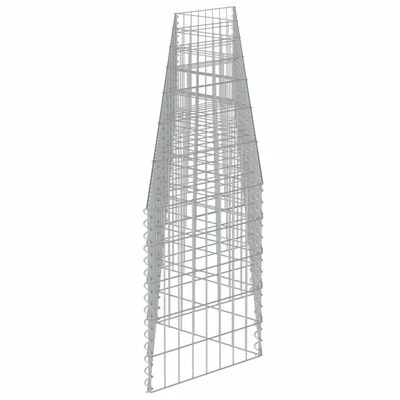 VidaXL Mur de gabion Acier galvanisé 450 x 30 x 50 cm – Image 6