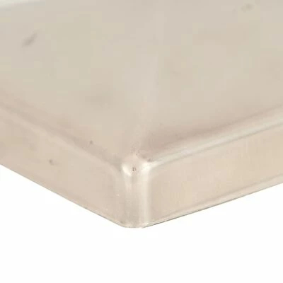 VidaXL Bouchons de poteau de clôture pyramidaux 6 pcs Inox 91x91 mm – Image 6