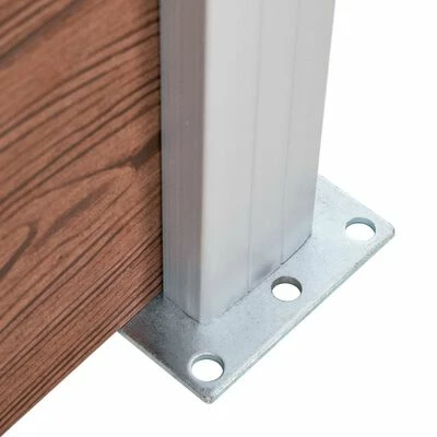 VidaXL Panneau de clôture WPC 180x146 cm Marron – Image 6