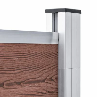 VidaXL Clôture de jardin WPC 699x186 cm Marron – Image 6