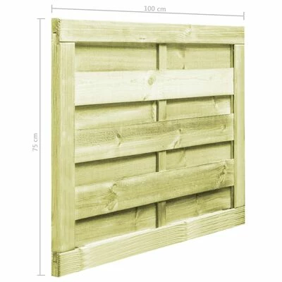 VidaXL Portillon Bois de pin imprégné 100 x 75 cm Vert – Image 6